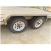 Image 5 : 2010 Triton Aluminum Trailer 22ft Flat Deck Tandem 3500lbs x 2 with Beaver Tail * Has TOD