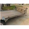 Image 6 : 2010 Triton Aluminum Trailer 22ft Flat Deck Tandem 3500lbs x 2 with Beaver Tail * Has TOD