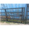 Image 2 : 2 New 14ft 5 Bar Metal Gates with Hinges and Locking Chain 