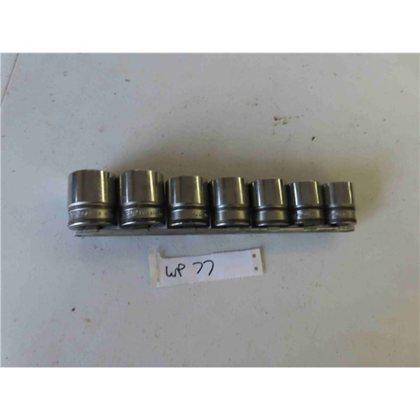 (7) Snap On Metric 1/2'' Sockets Up To 32mm 