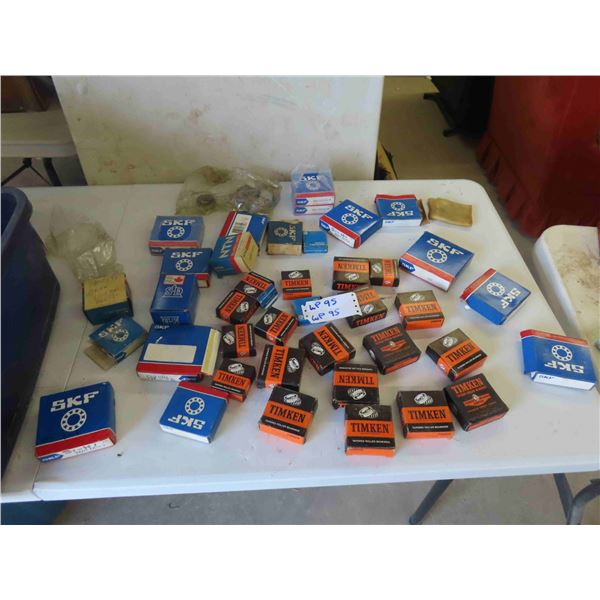 40 Packages of New Old Stock Bearings - Parts Numbers on Boxes 