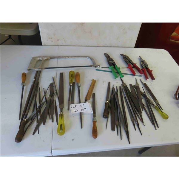 Files , Tin Snips , Hack Saw 