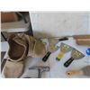 Image 6 : Caulking Gun , Scrapers , Hammers , Square , Carpenters Pouch , Plus