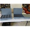 Image 1 : 3 Hardware Bins 18'' x 21'' (2) Have 32 Bins (1) Has 16 Bins 