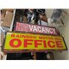 Image 1 : Light Up Rainbow Motor Inn 'Vacancy' 'Office' Sign (Section 1) 60'' x 16'' (Section 2) 