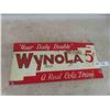 Image 1 : Wynola 5c Drink Metal Embossed Sign 8 1/2'' x 18 1/2'' 