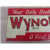 Image 2 : Wynola 5c Drink Metal Embossed Sign 8 1/2'' x 18 1/2'' 