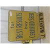 Image 1 : 1960 Certified Seed 2 Sided Metal Sign - 2 Pieces