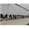 Image 2 : Manitoba Hydro 2 Section Metal Sign 87'' x 12'' + 54'' x 12'' 