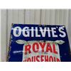 Image 2 : Oglivies Royal Household Flour Porcelain Sign 30'' x 48'' 