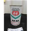 Image 2 : Pacific 66 MM Motor Oil Quart Can - Puncture Holes on Bottom 