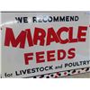 Image 2 : Miracle Feeds Metal Embossed Multi-Colour Sign 23'' x 35'' Quite Sharp 
