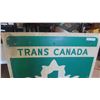 Image 2 : Trans Canada Manitoba #1 Metal Sign 45'' x 36'' 