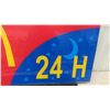 Image 2 : McDonalds 24hr Drive Through Plexi Glass Sign 37'' x 29 1/2'' 