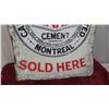 Image 8 : Vintage Canada Cement Co. Porcelain Die Cut 2 Sided Sign 17'' x 25 