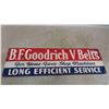 Image 1 : 1953 BF Goodrich U Belts Sign 10'' x 34''