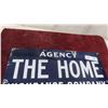 Image 2 : Vintage New York Home Insurance Company Porcelain Sign 20'' x 14'' 