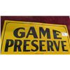 Image 2 : Vintage Game Preserve Hunting Prohibited Ducks Unlimited Metal Embossed 