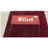 Image 1 : Vintage Willard Battery Rack Metal Sign 7 1/4'' x 18 1/2'' 
