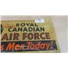 Image 8 : Royal Canadian Air Force Cardboard Sign 15'' x 30'' 