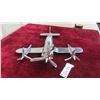 Image 2 : Chrome Plane Display (Nose To Tail) 12'' (Wing to Wing) 13'' 