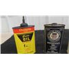 Image 2 : 4 Household 4oz Oil Tins: Outers Gun Oil , MFA Oil Company, Valvoline