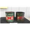 Image 3 : (2) 5lbs BA Bowtie Grease Tins No Lids (Greasy) (1) Cup (1) Axle 