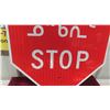 Image 2 : Metal Stop Sign English/Inuktitut 23 1/2'' Across 