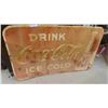 Image 1 : Drink Coca Cola Metal Sign 35'' x 59'' (Outside Hung) 
