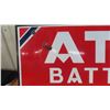 Image 2 : Atlas Batteries Porcelain Sign 22'' x 72'' 