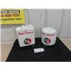 Image 1 : 2 BA Restored Cans : 1 Gallon Antifreeze, 1 Gallon Axle Grease