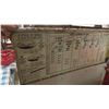 Image 8 : Vintage Trico Rolling Metal Wiper Cabinet 45'' x 26'' x  11 1/2'' 
