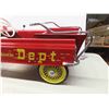 Image 8 : Vintage Thistle Metal Fire Department Pedal Car 42'' x 16'' x 17'' 