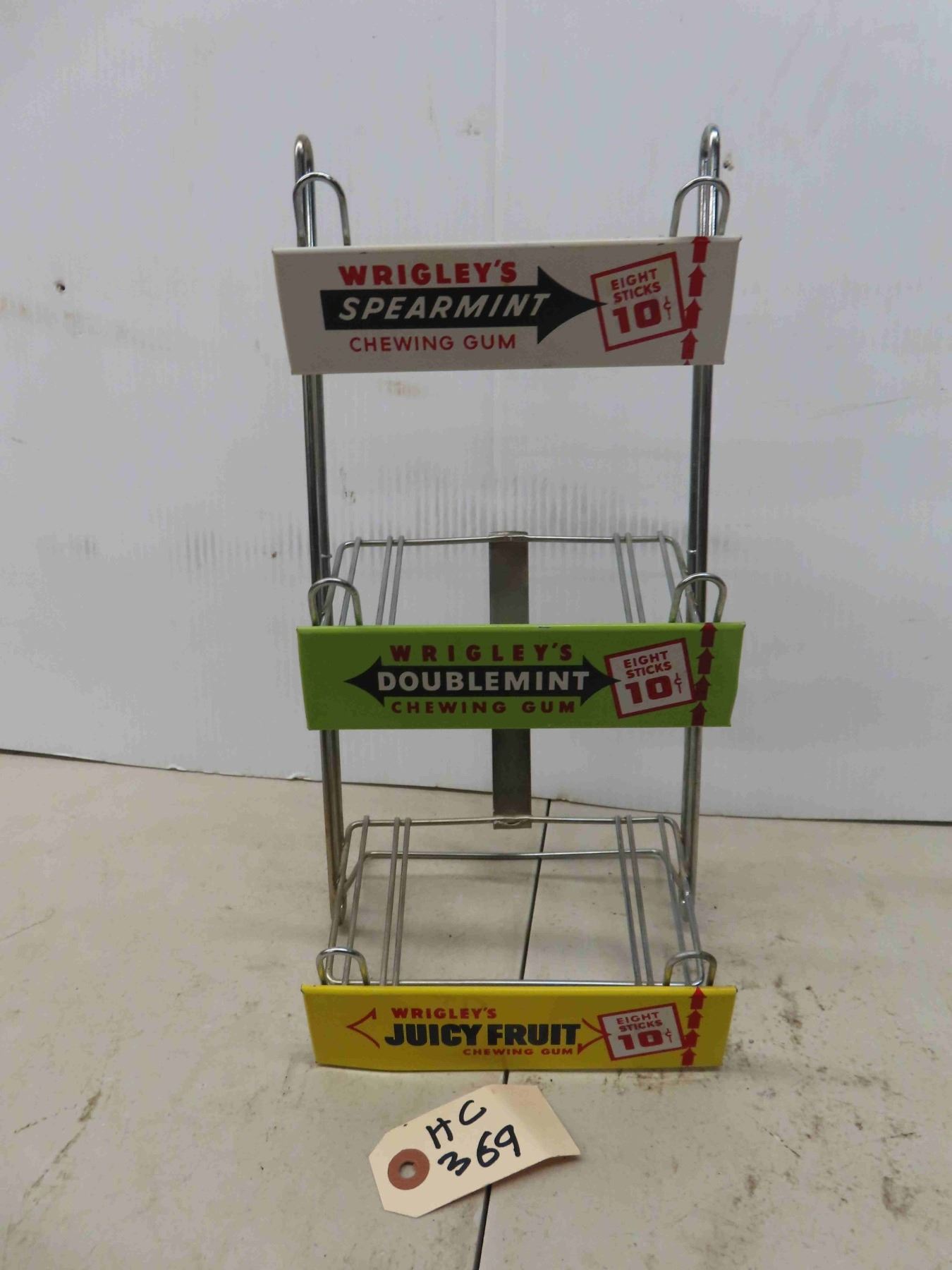 Wrigleys Store Counter Gum Rack 13 1/2'' x 7'' x 6''