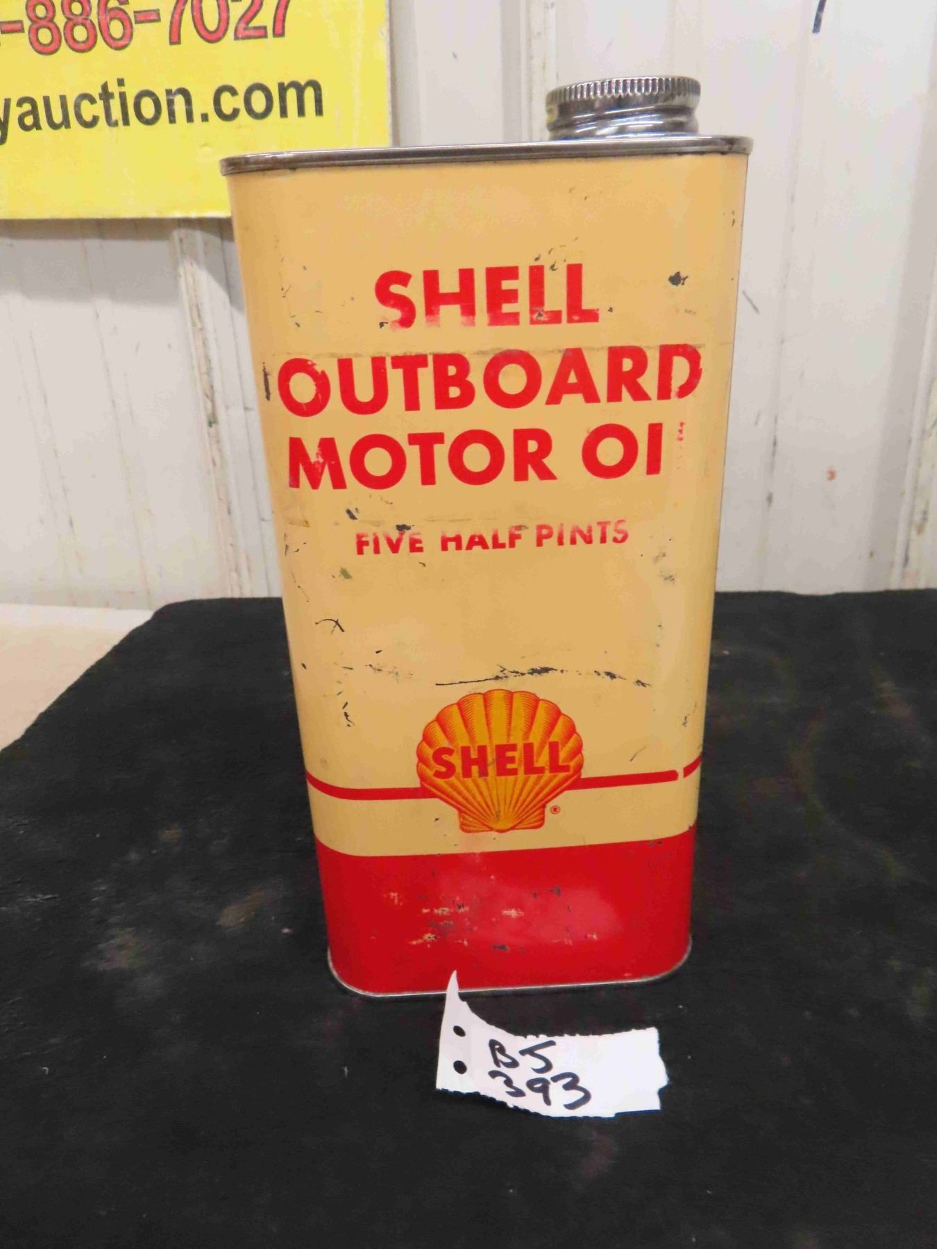 Shell Outboard Motor Oil Five 1/2 Pint