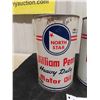 Image 2 : 2 William Penn North Star Motor Oil Quart Cans 