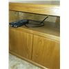 Image 3 : Wooden(?) Corner Tv Entertainment Stand With Multi Outlet Power Bar