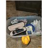 Image 1 : Plastic Storage With Various Misc Items - Golfers Scope +