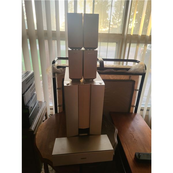 Sony 6 Speaker + Subwoofer Home Theater/Surround Sound System - Ss-Cn325; Sa-Wms325; Ss-V325