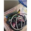 Image 2 : 2 Plastic Storage Totes with Contents - Computer Boards and more