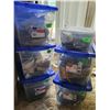 Image 1 : Lot of 5 Plastic Storage Totes with Contents