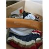 Image 8 : Box of Misc Clohting, New Towel Linen, Mens Leather Belt and More