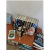 Image 1 : Collection of Clive Cussler Books + Other Goodies - Salt Lamp +