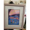 Image 1 : Ted Harrison "Celebration" Framed and Matted Print