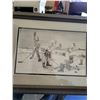Image 2 : Bernie Brown "He Shoots - He Scores" Framed and Matted Print