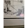 Image 9 : Bernie Brown "He Shoots - He Scores" Framed and Matted Print