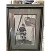 Image 1 : Bernie Brown "Coach's Corner" Framed and Matted Print
