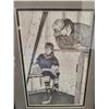 Image 2 : Bernie Brown "Coach's Corner" Framed and Matted Print