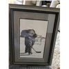 Image 1 : Bernie Brown "Practice Makes Perfect" Framed and Matted Print