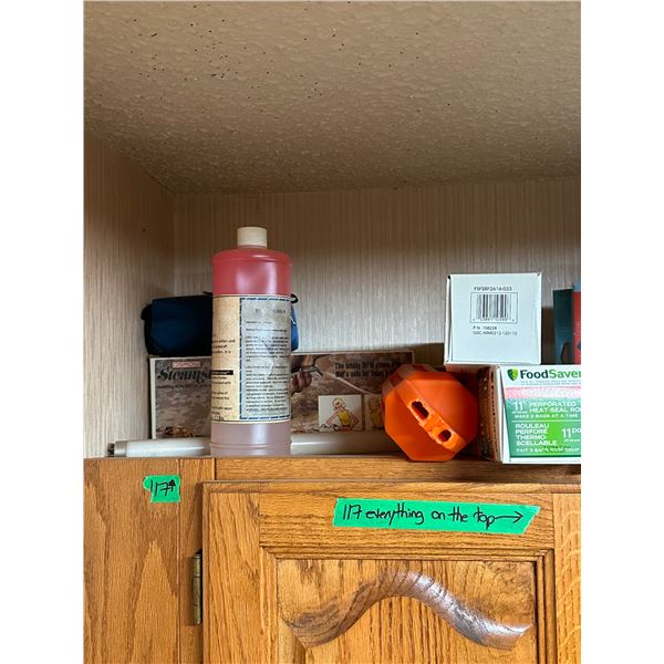 Contents Along Top Shelf